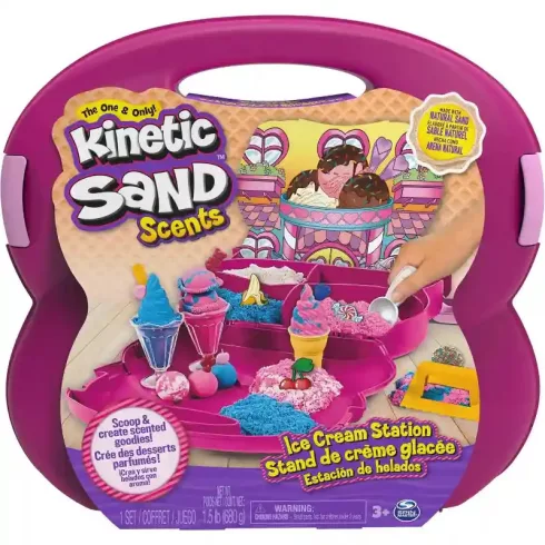 Kinetic Sand - Fagylaltkészítő kinetikus homok játékkészlet bőröndben