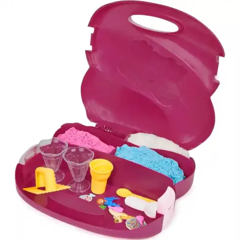 Kinetic Sand - Fagylaltkészítő kinetikus homok játékkészlet bőröndben