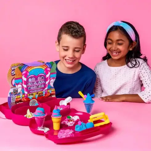 Kinetic Sand - Fagylaltkészítő kinetikus homok játékkészlet bőröndben