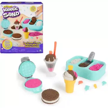   Kinetic Sand - Illatos kinetikus homok fagylaltkészítő játékszett