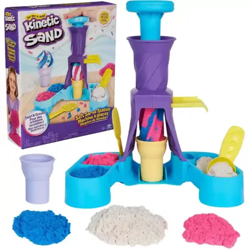 Kinetic Sand - Kinetikus homok fagylaltkészítő játékszett