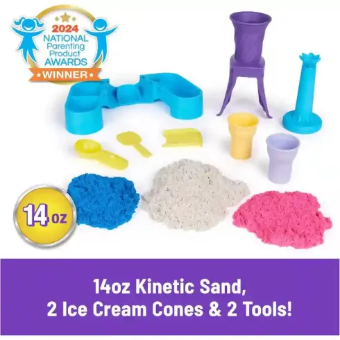 Kinetic Sand - Kinetikus homok fagylaltkészítő játékszett