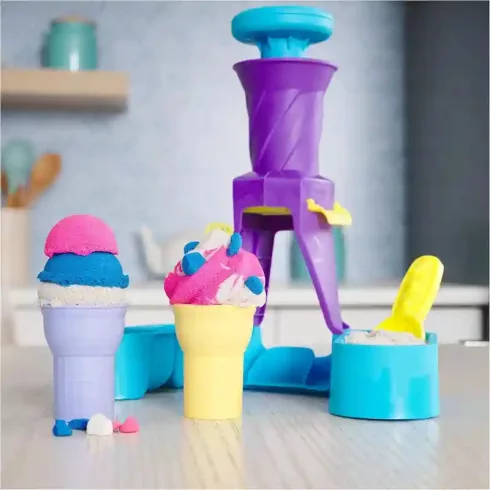 Kinetic Sand - Kinetikus homok fagylaltkészítő játékszett