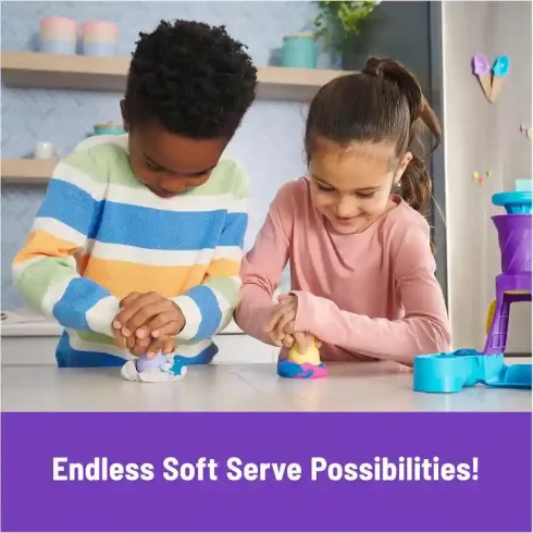 Kinetic Sand - Kinetikus homok fagylaltkészítő játékszett