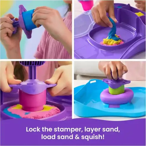 Kinetic Sand - Kinetikus homok hordozható kofferben