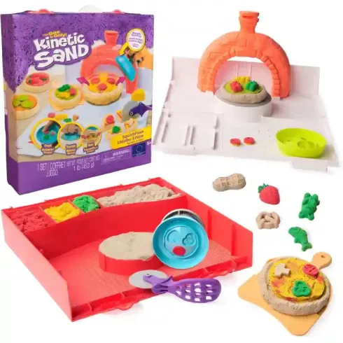 Kinetic Sand - Kinetikus homok pizzakészítő játékszett (csomagolássérült)
