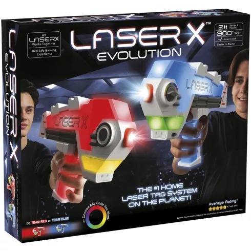 Laser-X Evolution - Lézerfegyver dupla szett (csomagolássérült)