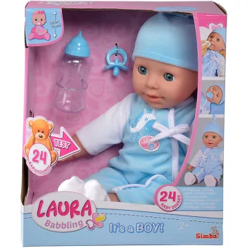   Simba Toys Laura - Beszélő interaktív fiú baba 38cm (105140178)