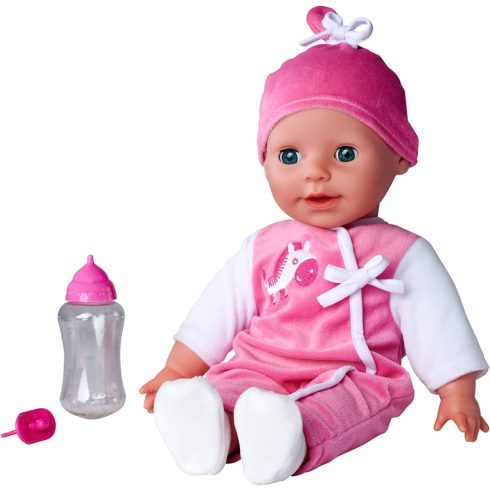 Simba Toys Laura - Beszélő interaktív lány baba cumisüveggel 38cm