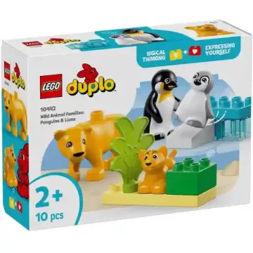   Lego Duplo 10442 Állatcsaládok a vadvilágban: Pingvinek és oroszlánok