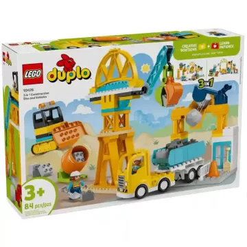   Lego Duplo 10476 3 az 1-ben építési terület és munkagépek