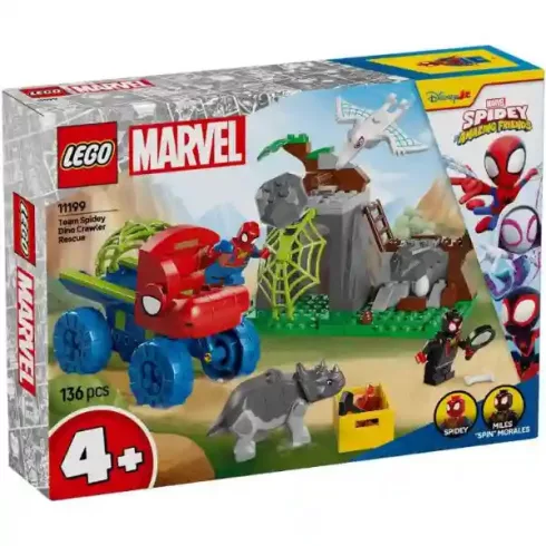 Lego Marvel 11199 Pókcsapat: mentőakció a dinómarkolóval