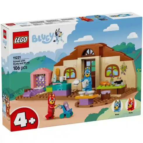 LEGO® Bluey 11221 Rozsdás és Bluey a suliban