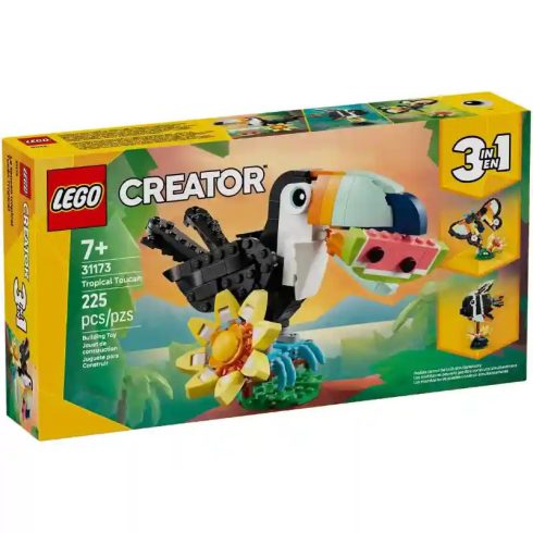 Lego Creator 31173 Vadállatok: Trópusi tukán (pillangó, hal)
