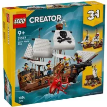 LEGO® Creator 31387 Ikonikus kalózhajó (erőd, hajók)