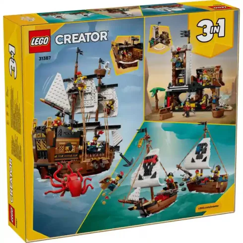 LEGO® Creator 31387 Ikonikus kalózhajó (erőd, hajók)