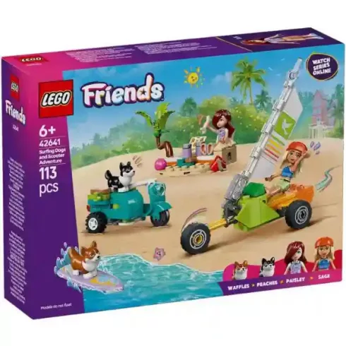 Lego Friends 42641 Szörföző kutyák és robogós kalandok