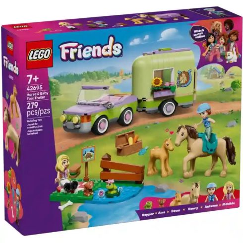 Lego Friends 42695 Ló- és csikószállító utánfutó