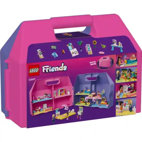 LEGO Friends 42697 Kreatív, bőröndalakú babaház