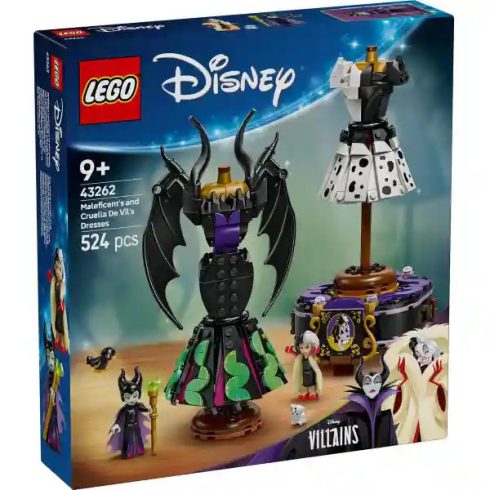 Lego Disney 43262 101 kiskutya: Demóna és Szörnyella De Frász ruhái