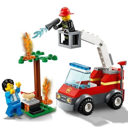 Lego City 60212 Kiégett grill tűzoltókkal