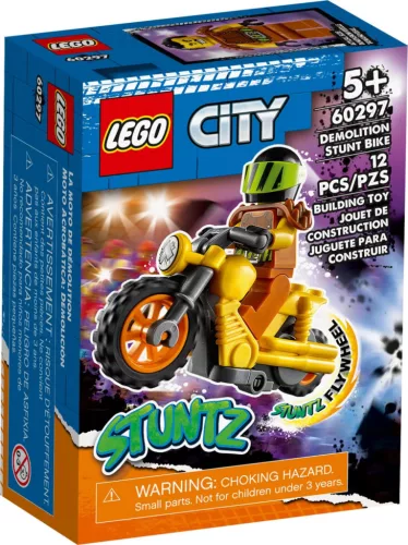 Lego City 60297 Demolition kaszkadőr lendkerekes motor (csomagolássérült)