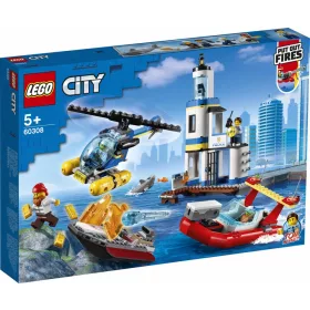   Lego City 60308 Tengerparti rendőrségi és tűzoltó bevetés