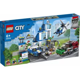   Lego City 60316 Rendőrkapitányság rendőrautóval és helikopterrel