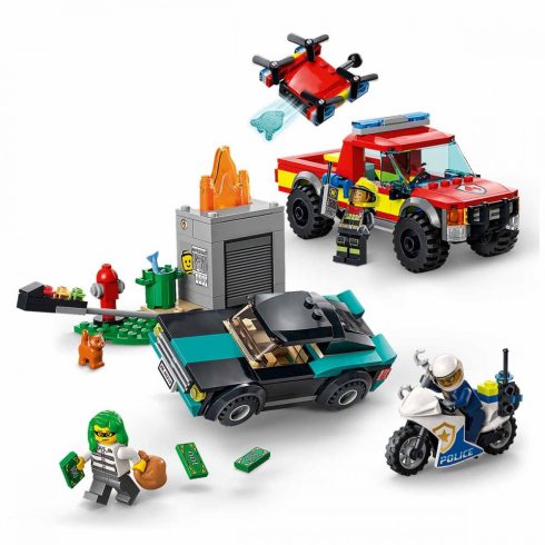 Lego City 60319 Tűzoltás és rendőrségi hajsza