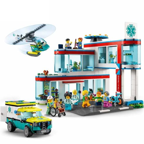 Lego City 60330 Kórház mentőautóval és mentőhelikopterrel