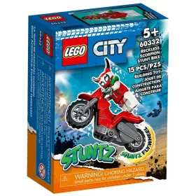   Lego City 60332 Vakmerő skorpió kaszkadőr lendkerekes motor (csomagolássérült)