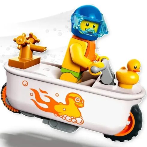 Lego City 60333 Fürdőkádas kaszkadőr lendkerekes motor