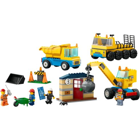Lego City 60391 Építőipari teherautók és bontógolyós daru