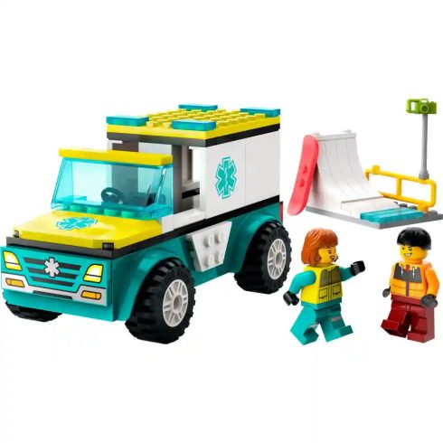 Lego City 60403 Mentőautó és snowboardos