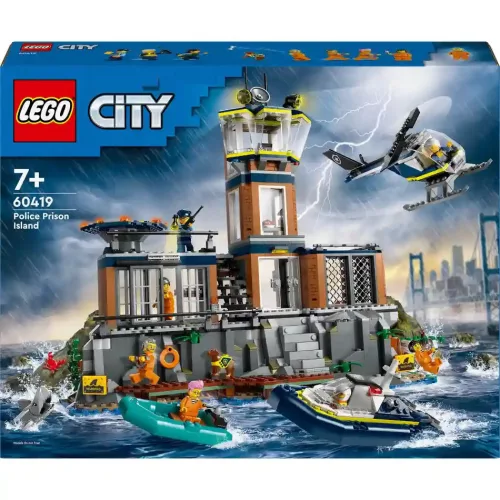 Lego City 60419 Börtönsziget helikopterrel és hajókkal (csomagolássérült)