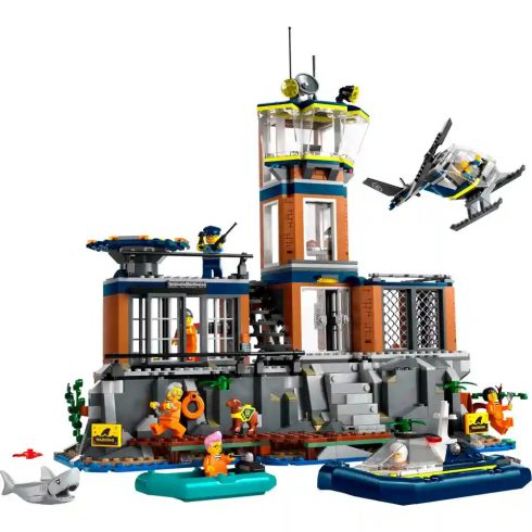 Lego City 60419 Börtönsziget helikopterrel és hajókkal