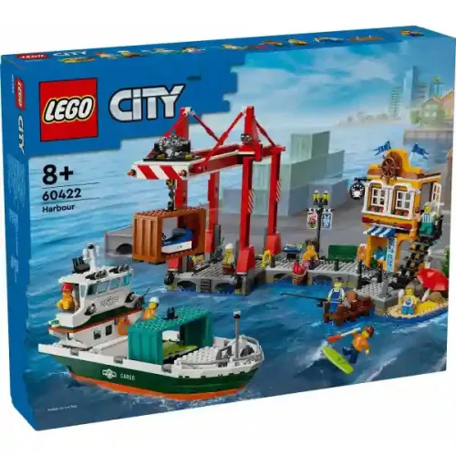 Lego City 60422 Tengerparti kikötő teherszállító hajóval