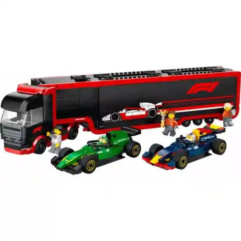 Lego City 60445 F1®-es kamion RB20 és AMR24 F1®-es versenyautókkal