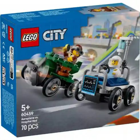 Lego City 60459 Repülő vs. kórházi ágy versenyautós csomag