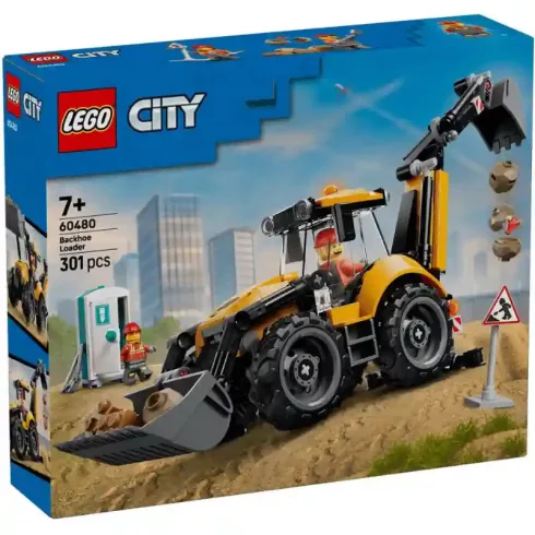 LEGO City 60480 Sárga árokásó-rakodó