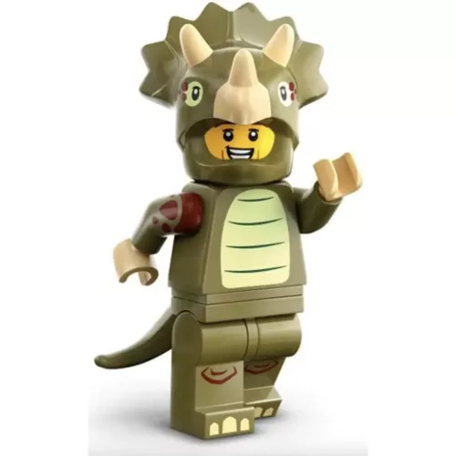 Lego 71045 Triceratopsz jelmezes rajongó zsákbamacska minifigura 25. sorozat