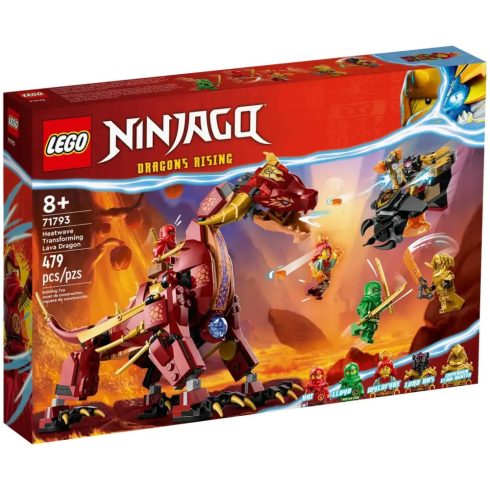 Lego Ninjago 71793 Hőhullám átalakítható lávasárkány