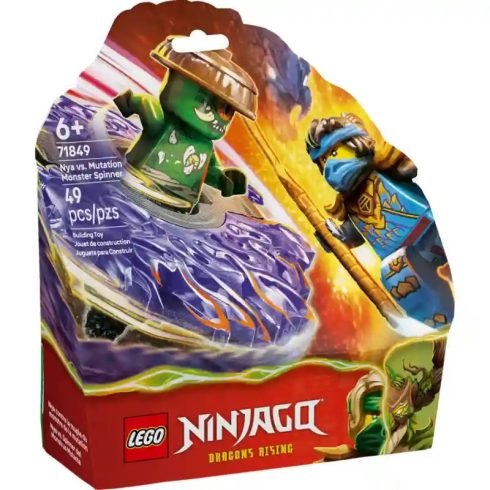 Lego Ninjago 71849 Nya egy mutáns szörny pörgettyűje ellen
