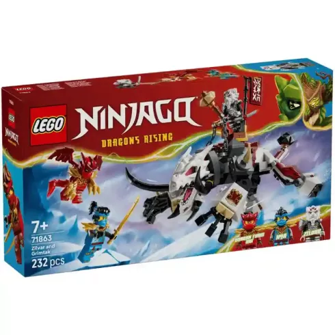 LEGO® Ninjago 71863 Zilvar és Grimtak, a sárkányszörny