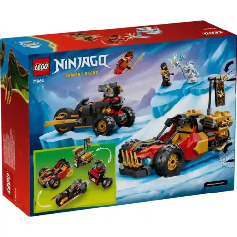 LEGO® Ninjago 71864 Kai és Cole kombinálható járművei