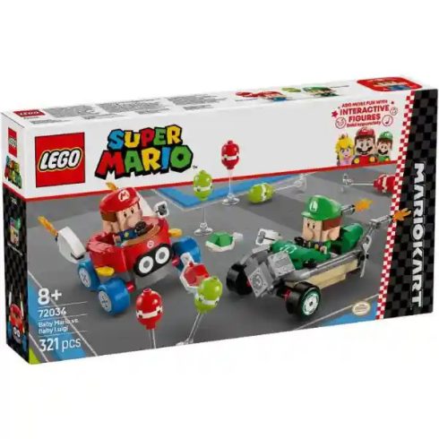 Lego Super Mario 72034 Mario Kart™ – Baby Mario és Baby Luigi