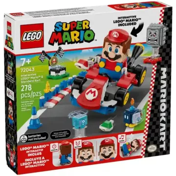   Lego Super Mario 72043 Mario Kart™ – Interaktív LEGO® Mario™ és Standard Kart autó