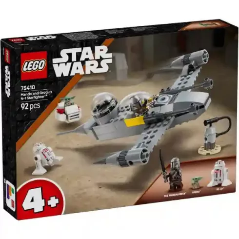 Lego Star Wars 75410 Mando és Grogu N1-es vadászgépe, űrhajó