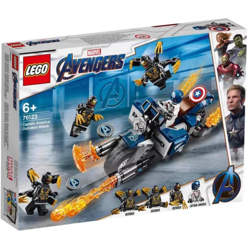 Lego Marvel 76123 Amerika Kapitány Outrider támadás