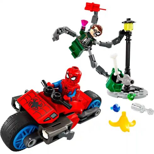 Lego Marvel 76275 Motoros üldözés: Pókember vs. Doktor Oktopusz